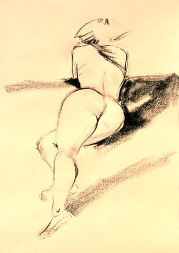 Alexa – Kreide · 28 × 34 cm · 2005