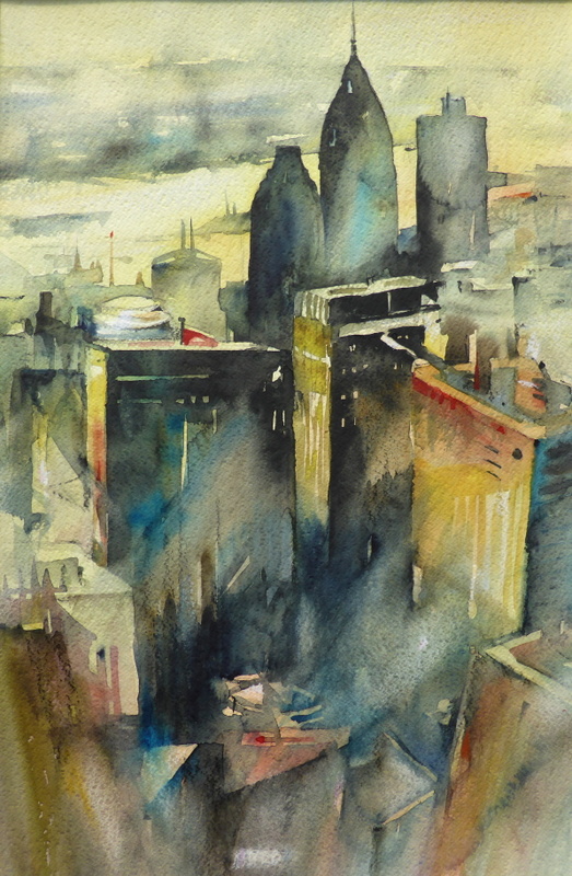 Toronto – Aquarell · 40 × 50 cm · 2018