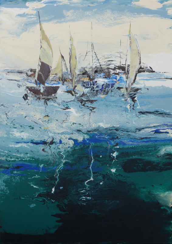 Ohne Titel 5 – Acryl · 50 × 70 cm · 2018