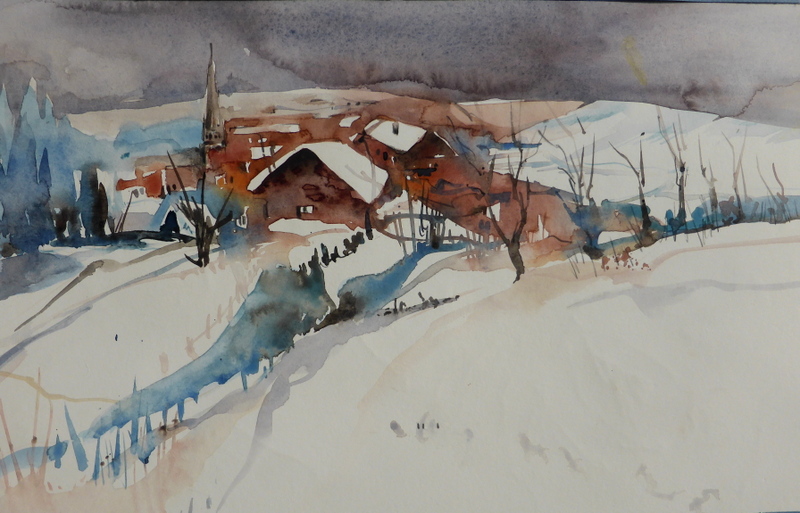 Ohne Titel – Aquarell · 35 × 45 cm · 2018