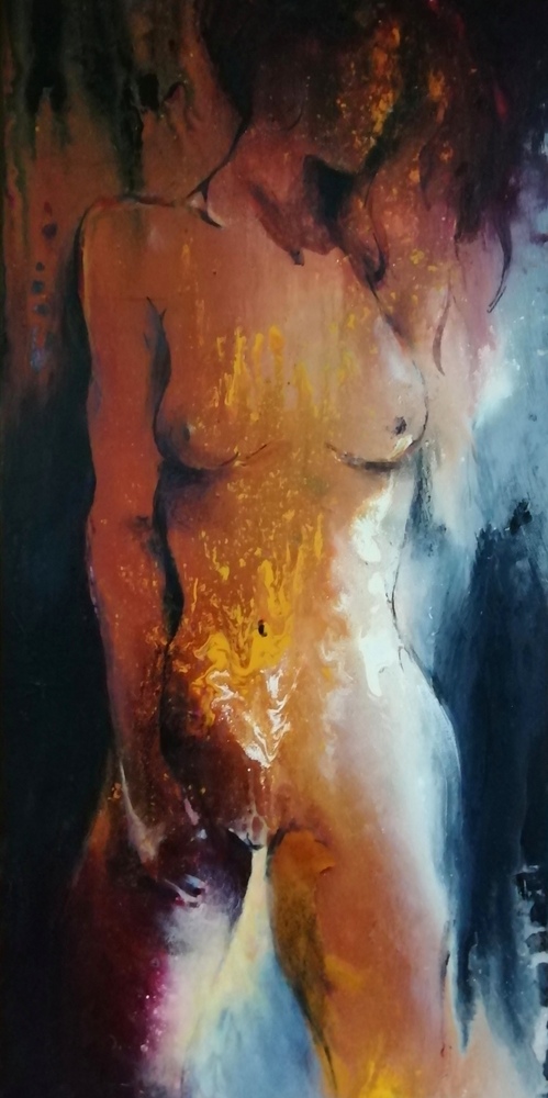 Akt – Acryl · 60 × 80 cm · 2021
