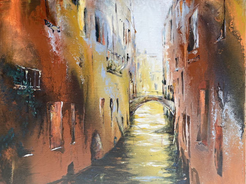 Venedig – Acryl · 60 × 80 cm · 2023