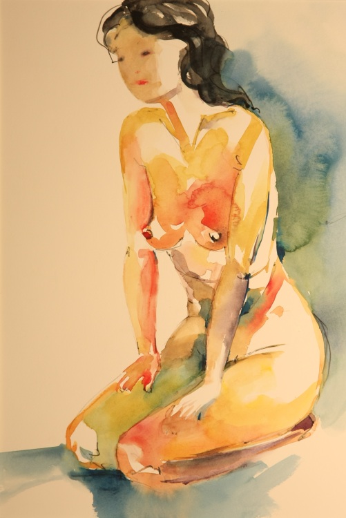Ria – Aquarell · 32 × 51 cm · 2008